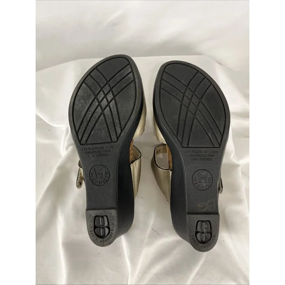 Mephisto Golden Step-In Sandals Women's EU Size 39 - Picture 7 of 7